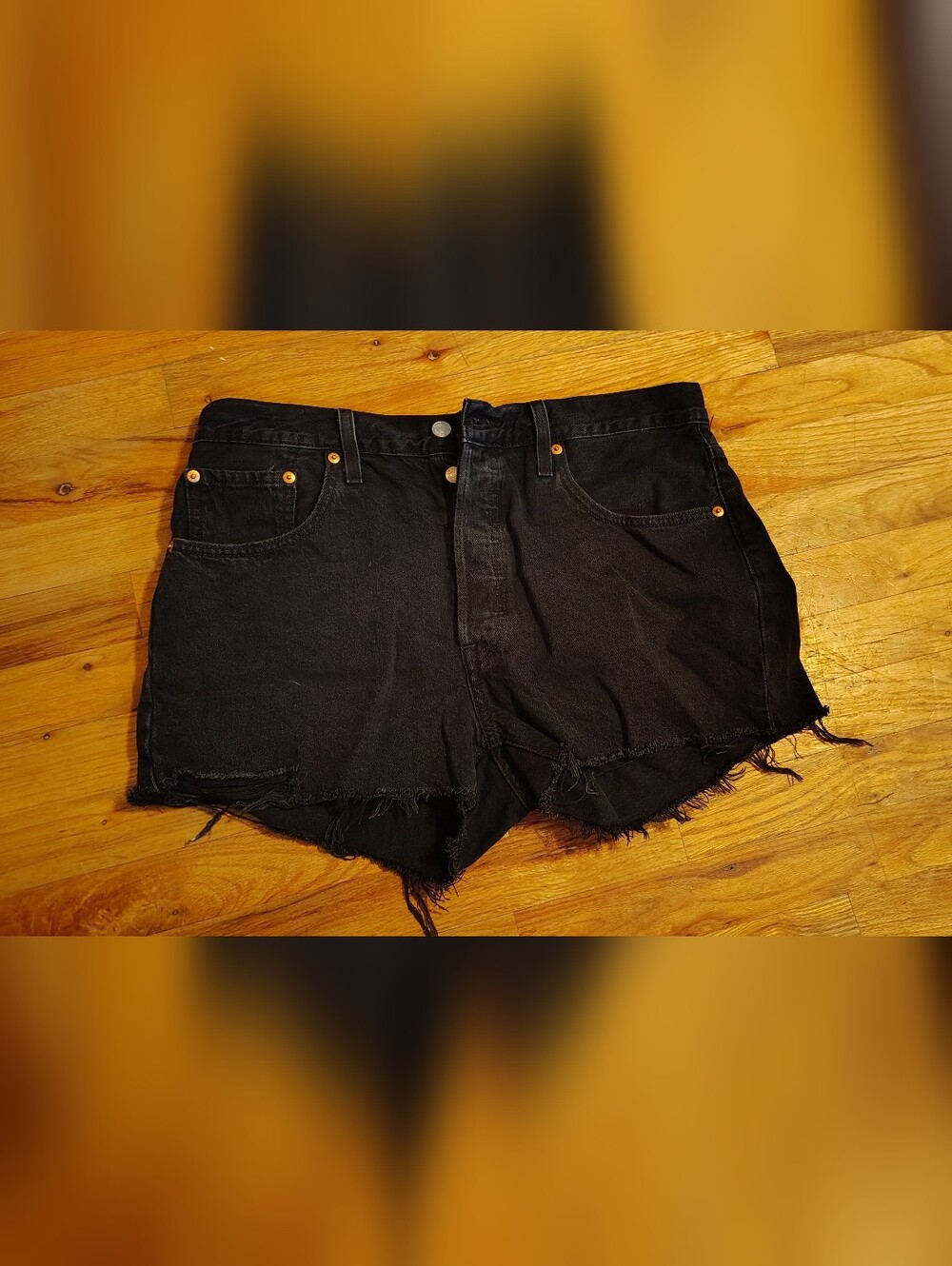 Levi's Women's Shorts Black Size 32 Waist